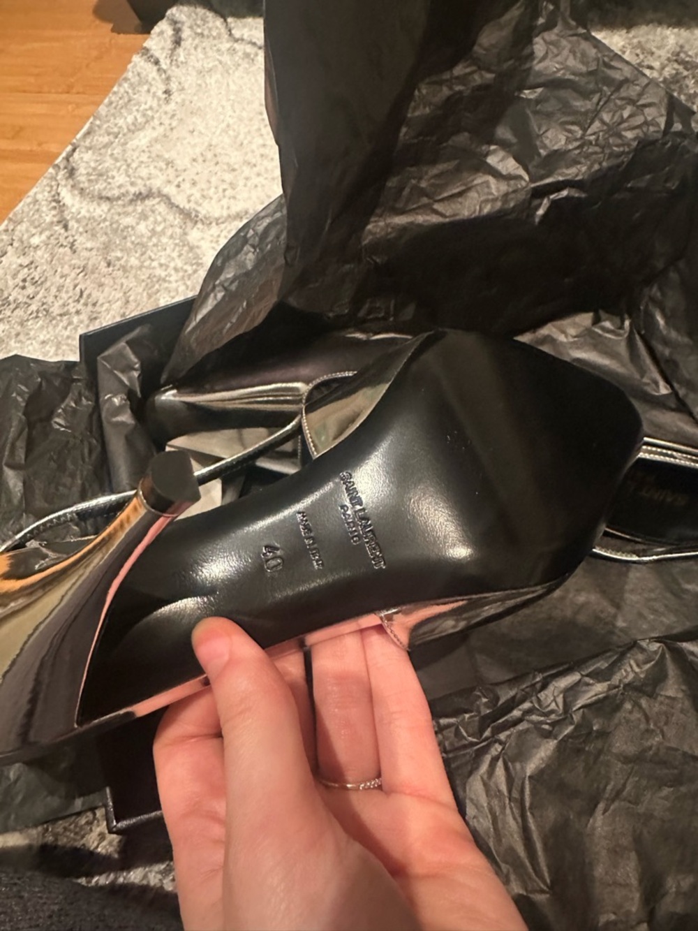 Saint Laurent Silver Heels - Picture 4 of 4